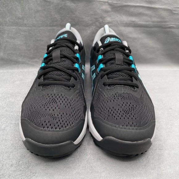 ASICS Men's Gel-Course Glide Golf Shoes 111A085 Sz‎ 8 Black Silver - Picture 2 of 9